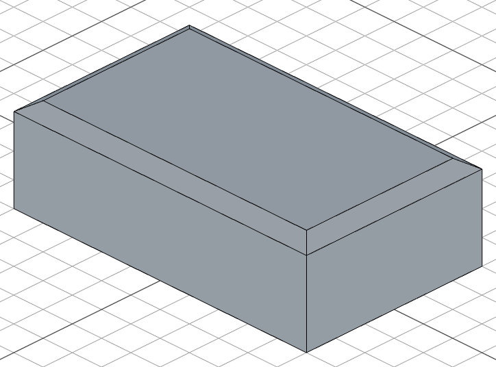 Asymmetric chamfer