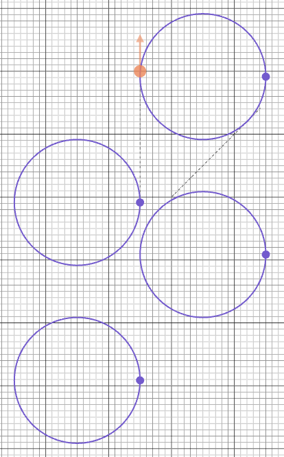 Unfiltered tangent circles — some don't touch the segments