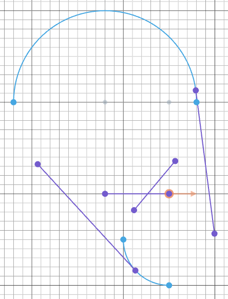 Tangent lines between two arcs