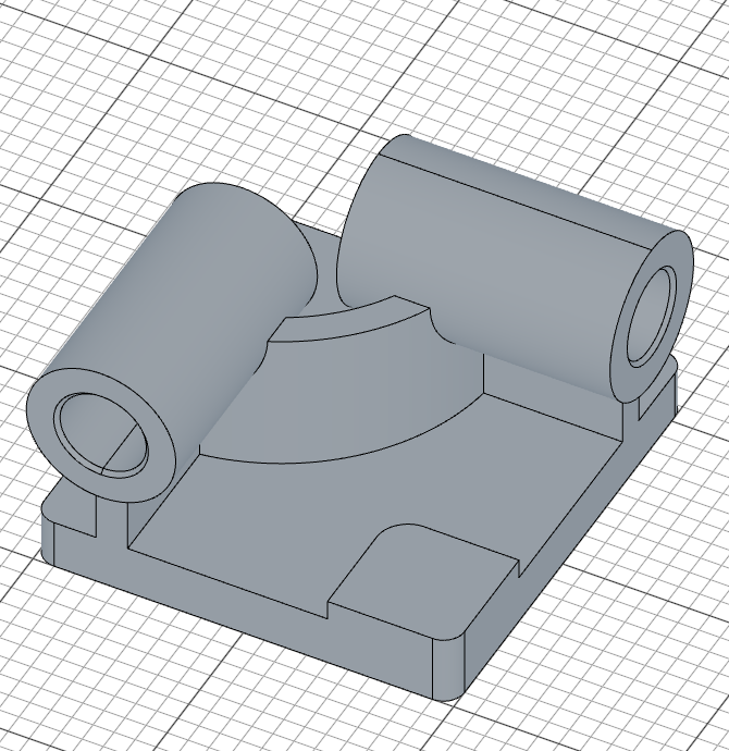 Corner block extruded