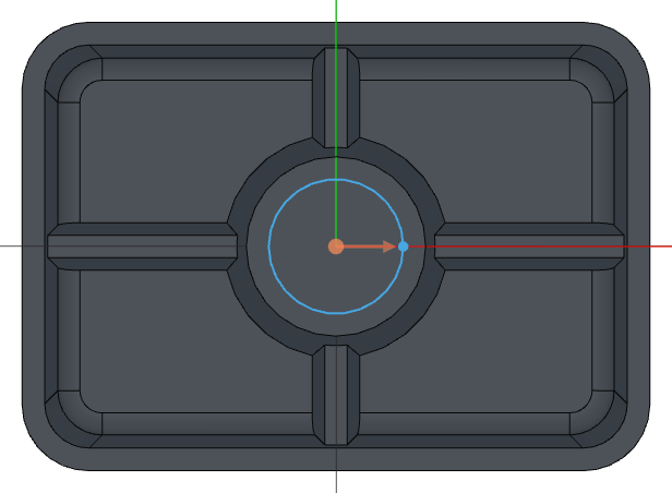 Hole sketch on the pipe top