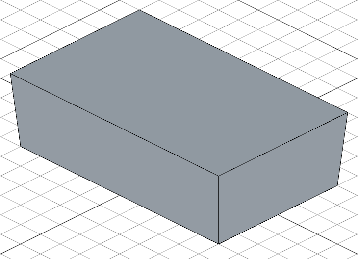 Extrude with draft angle