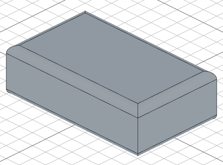 Filleted box edges
