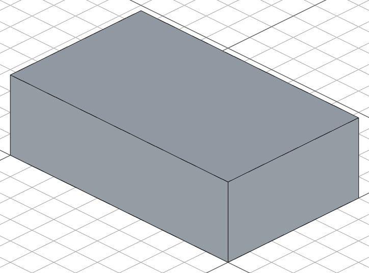 Extruded rectangle