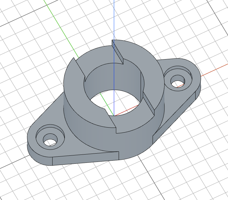 Finished flange with notch