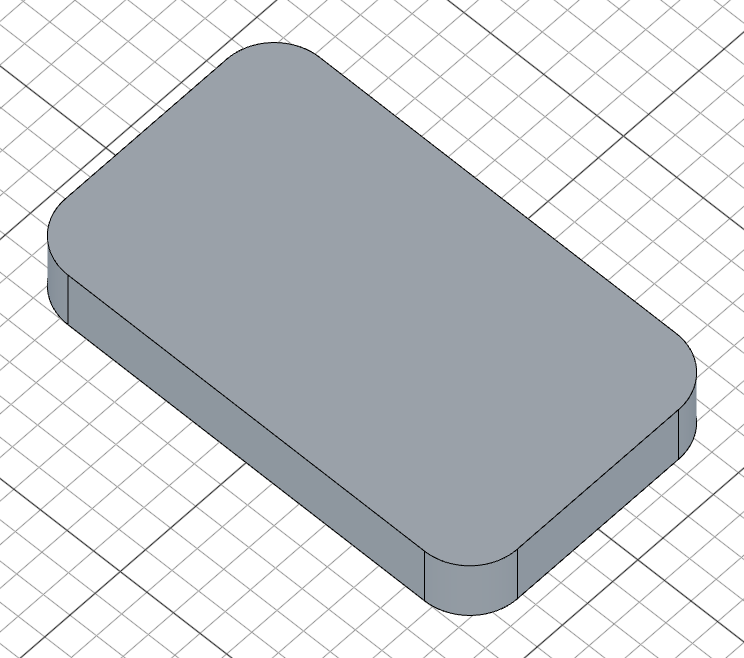 Extruded rounded box