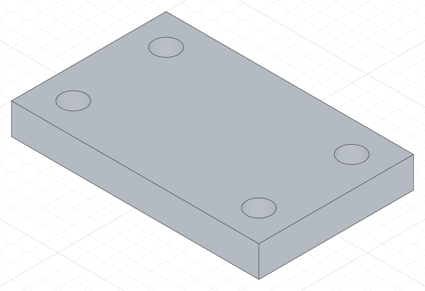 Blind drilled holes