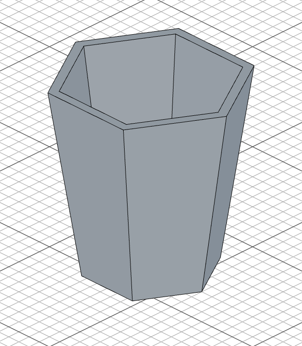 Shelled hexagonal body