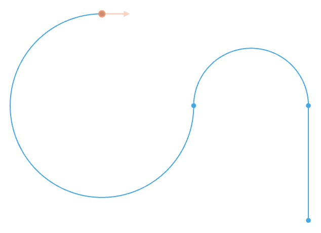 Tangent arcs