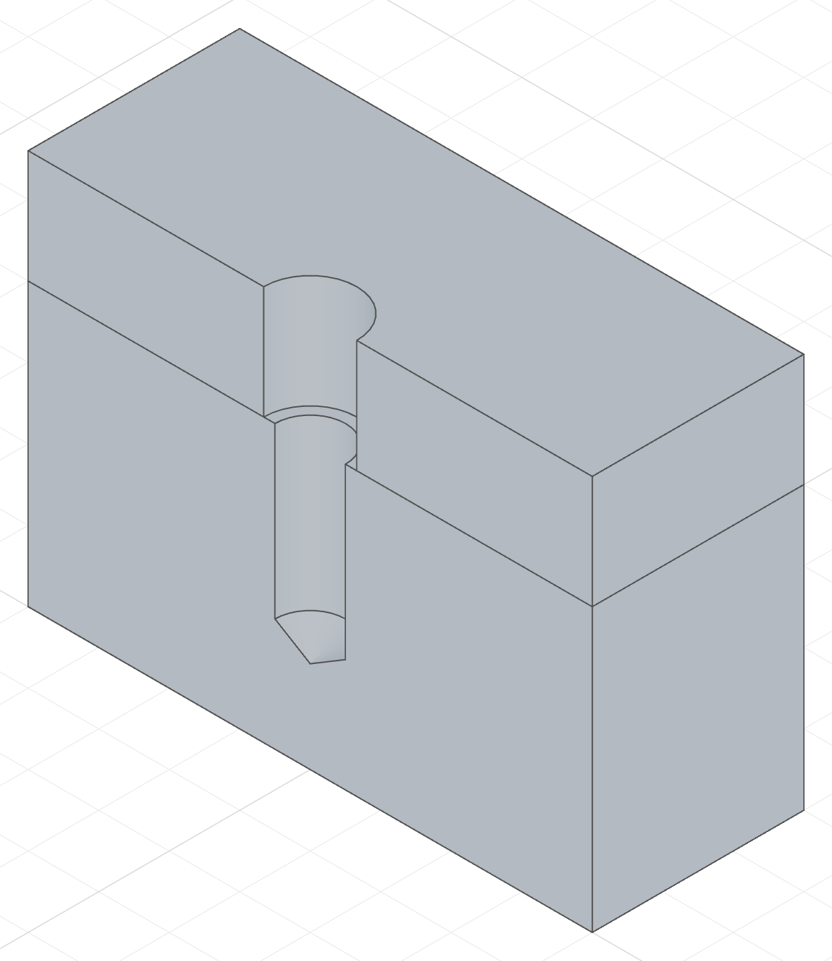 Blind with a drill point mode