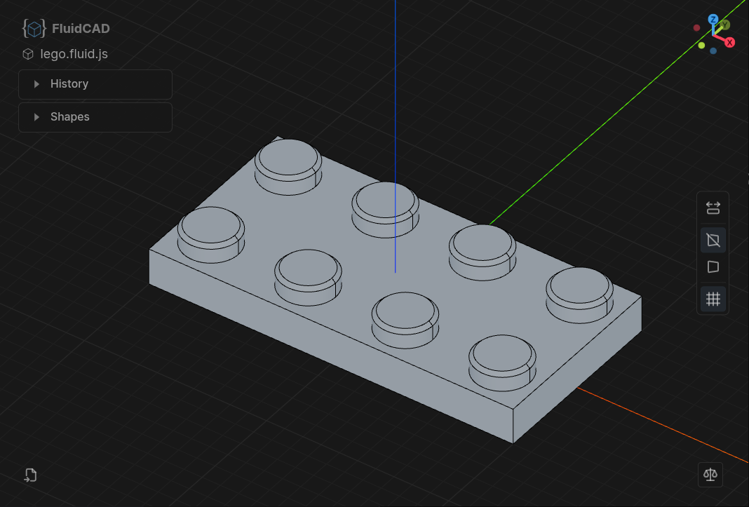 FluidCAD Repeat Feature